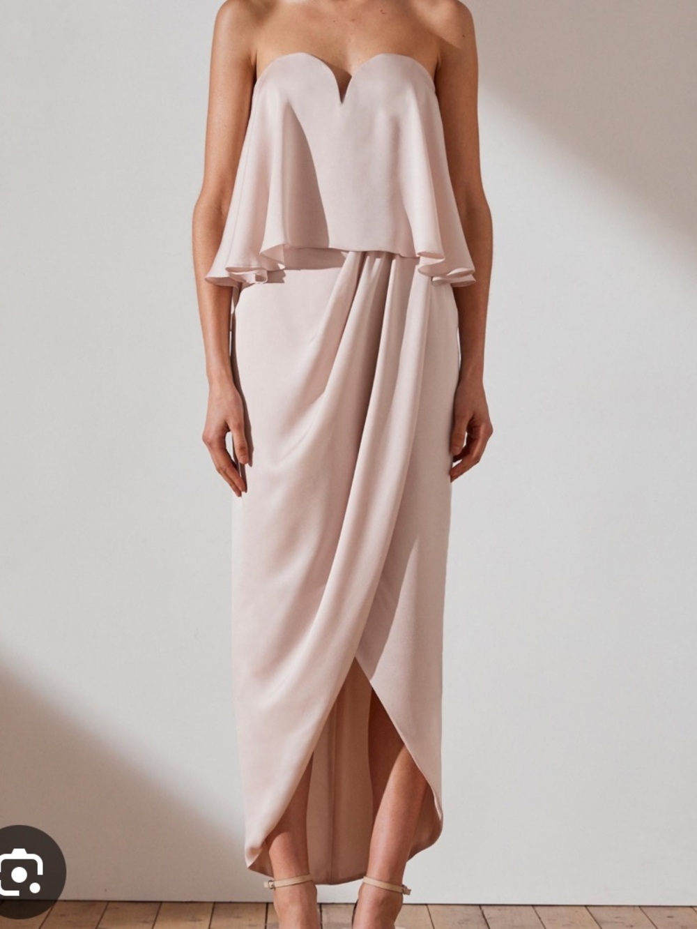 Shona joy strapless dress